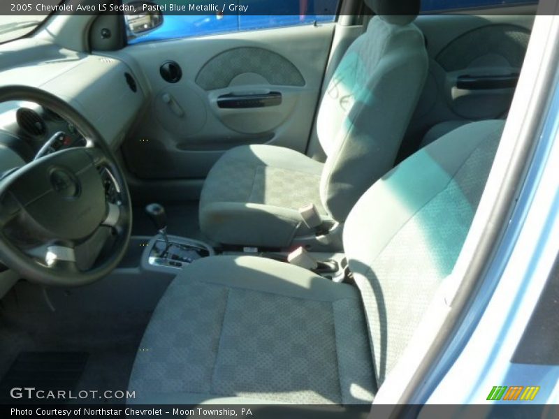 Pastel Blue Metallic / Gray 2005 Chevrolet Aveo LS Sedan