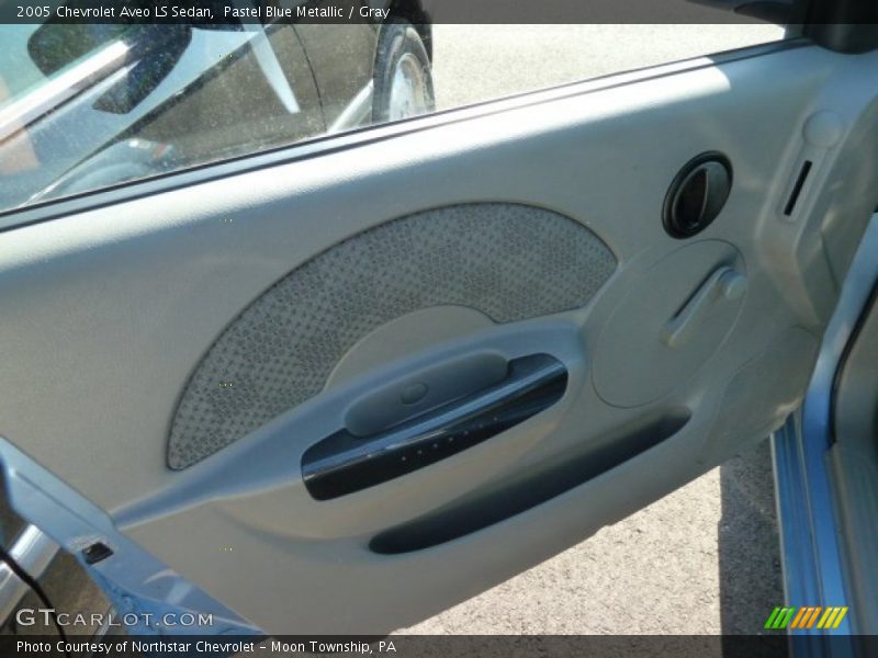 Pastel Blue Metallic / Gray 2005 Chevrolet Aveo LS Sedan