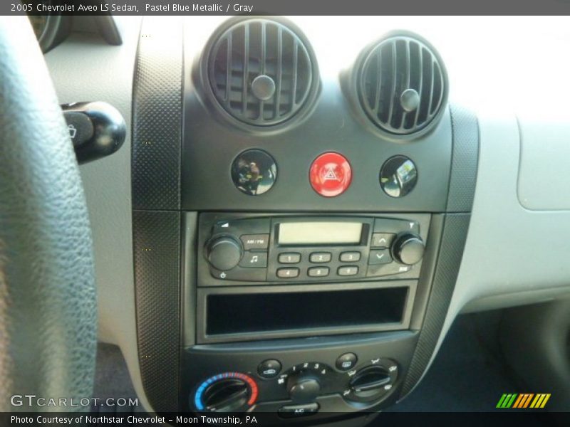 Pastel Blue Metallic / Gray 2005 Chevrolet Aveo LS Sedan
