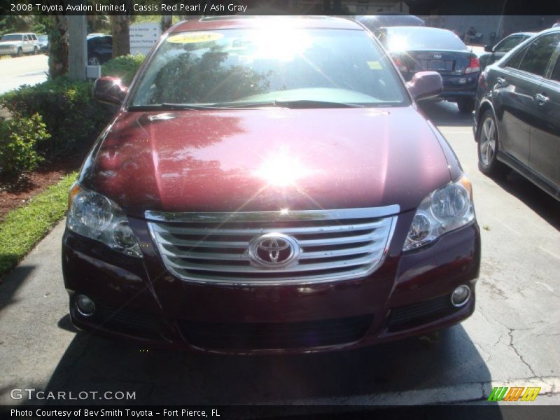 Cassis Red Pearl / Ash Gray 2008 Toyota Avalon Limited