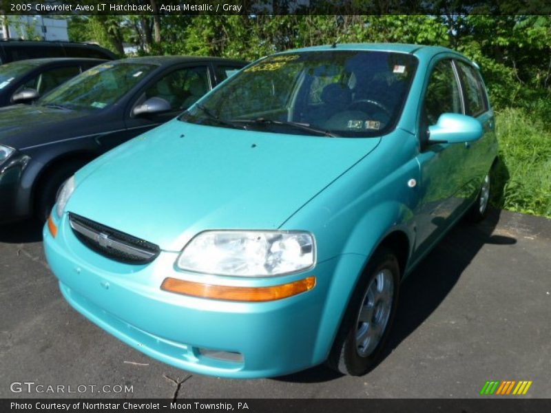 Aqua Metallic / Gray 2005 Chevrolet Aveo LT Hatchback
