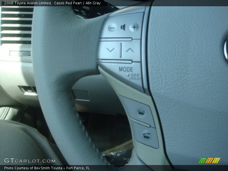 Cassis Red Pearl / Ash Gray 2008 Toyota Avalon Limited