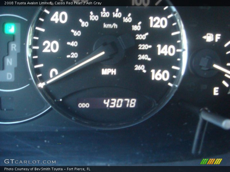 Cassis Red Pearl / Ash Gray 2008 Toyota Avalon Limited