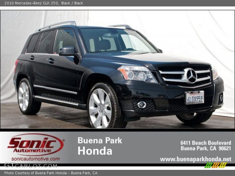 Black / Black 2010 Mercedes-Benz GLK 350
