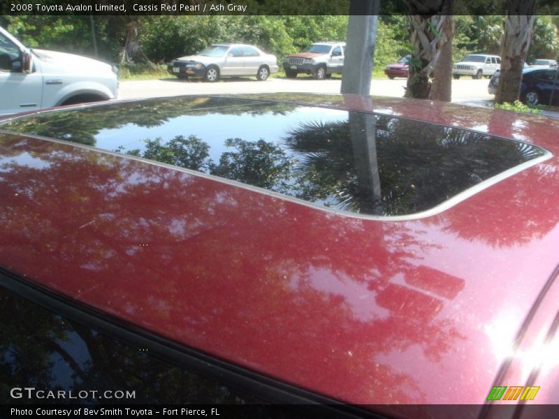 Cassis Red Pearl / Ash Gray 2008 Toyota Avalon Limited