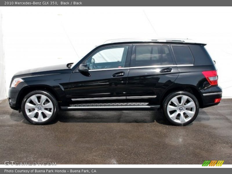 Black / Black 2010 Mercedes-Benz GLK 350