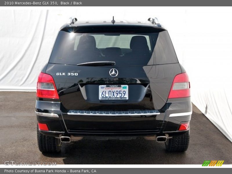 Black / Black 2010 Mercedes-Benz GLK 350