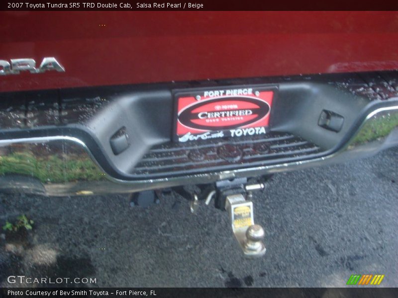 Salsa Red Pearl / Beige 2007 Toyota Tundra SR5 TRD Double Cab