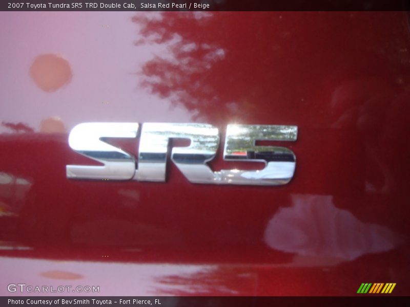Salsa Red Pearl / Beige 2007 Toyota Tundra SR5 TRD Double Cab