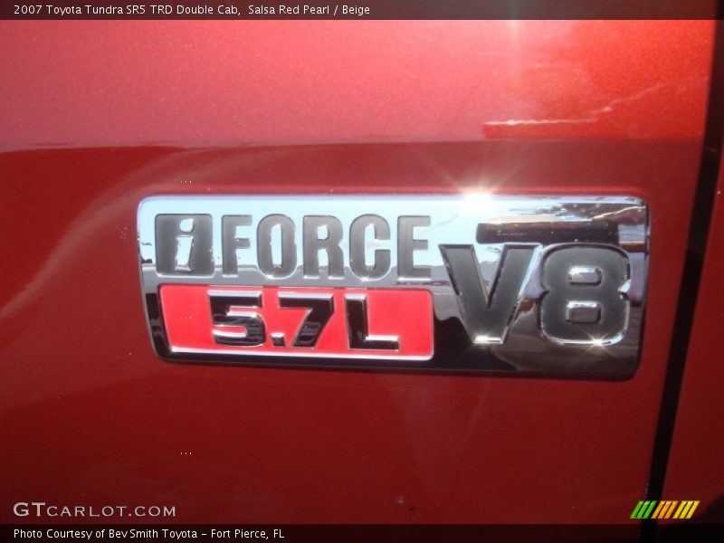 Salsa Red Pearl / Beige 2007 Toyota Tundra SR5 TRD Double Cab