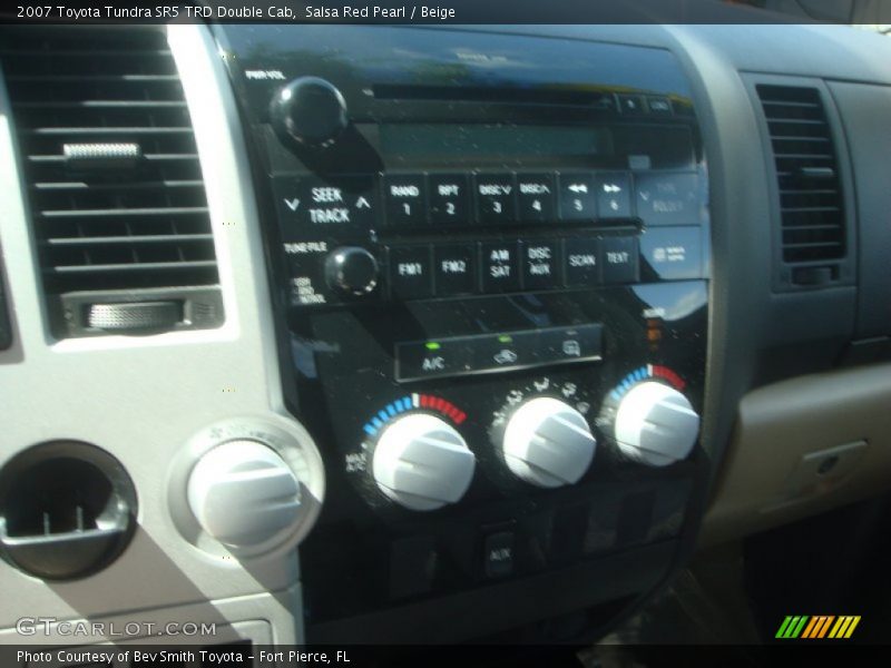 Salsa Red Pearl / Beige 2007 Toyota Tundra SR5 TRD Double Cab