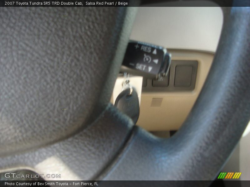 Salsa Red Pearl / Beige 2007 Toyota Tundra SR5 TRD Double Cab