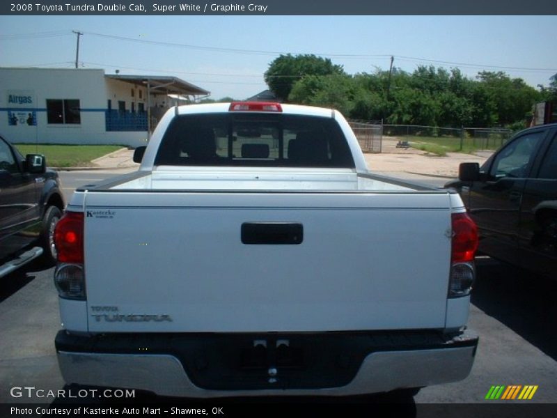 Super White / Graphite Gray 2008 Toyota Tundra Double Cab