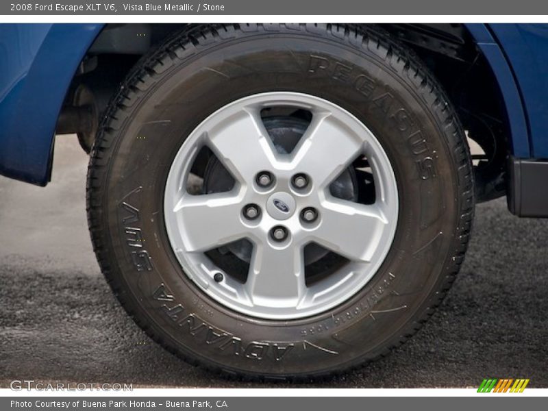 Vista Blue Metallic / Stone 2008 Ford Escape XLT V6