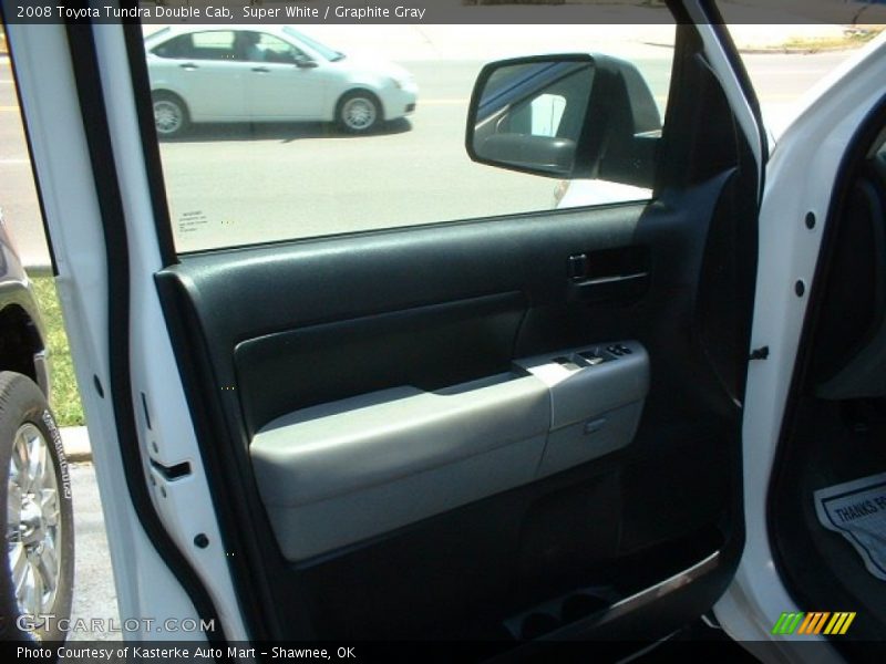 Super White / Graphite Gray 2008 Toyota Tundra Double Cab