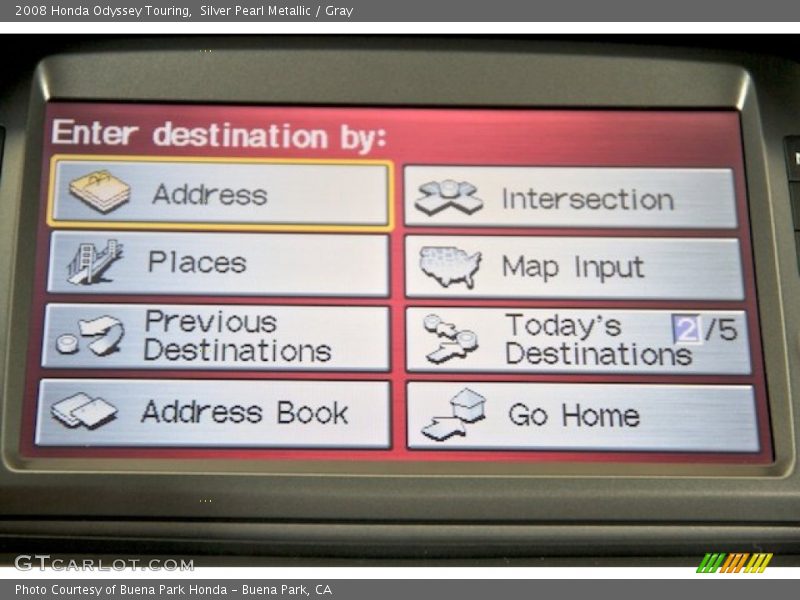 Silver Pearl Metallic / Gray 2008 Honda Odyssey Touring