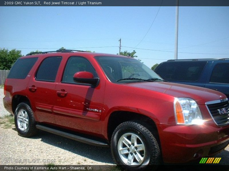 Red Jewel Tintcoat / Light Titanium 2009 GMC Yukon SLT