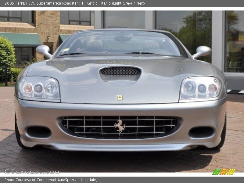 Grigio Titanio (Light Grey) / Nero 2005 Ferrari 575 Superamerica Roadster F1