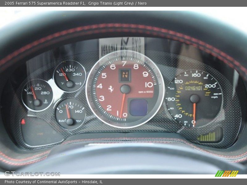  2005 575 Superamerica Roadster F1 Roadster F1 Gauges