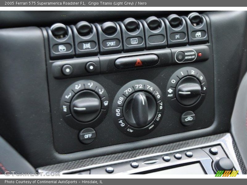 Controls of 2005 575 Superamerica Roadster F1