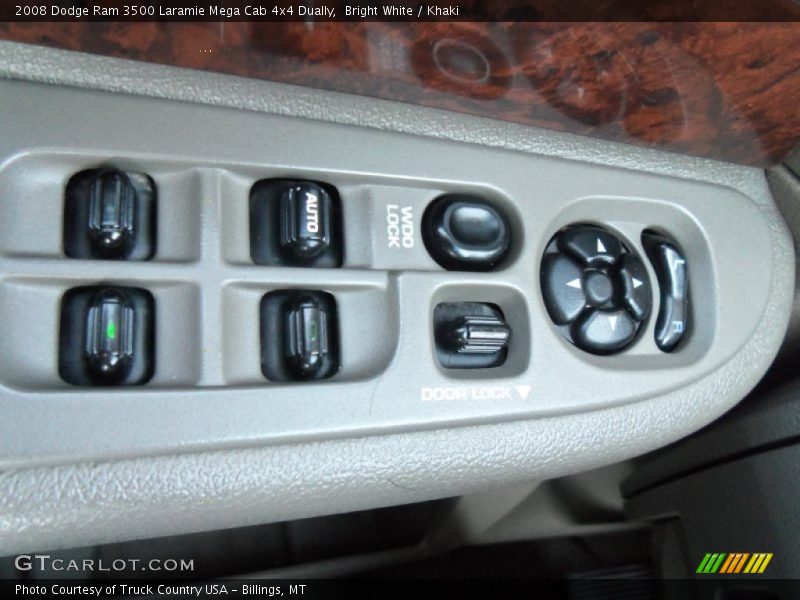 Bright White / Khaki 2008 Dodge Ram 3500 Laramie Mega Cab 4x4 Dually