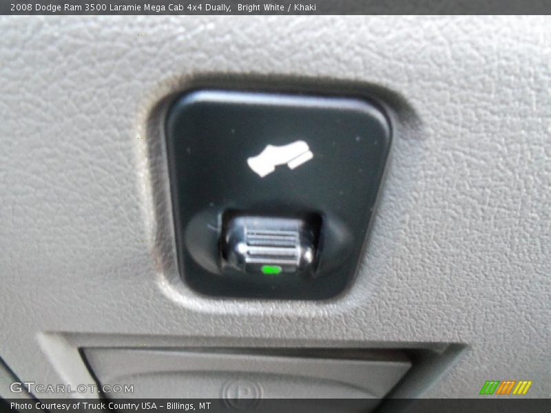Bright White / Khaki 2008 Dodge Ram 3500 Laramie Mega Cab 4x4 Dually