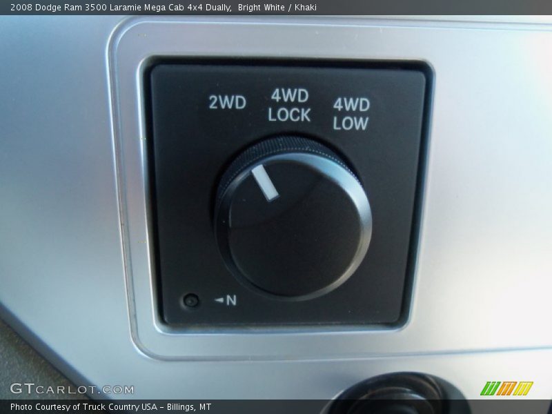 Bright White / Khaki 2008 Dodge Ram 3500 Laramie Mega Cab 4x4 Dually