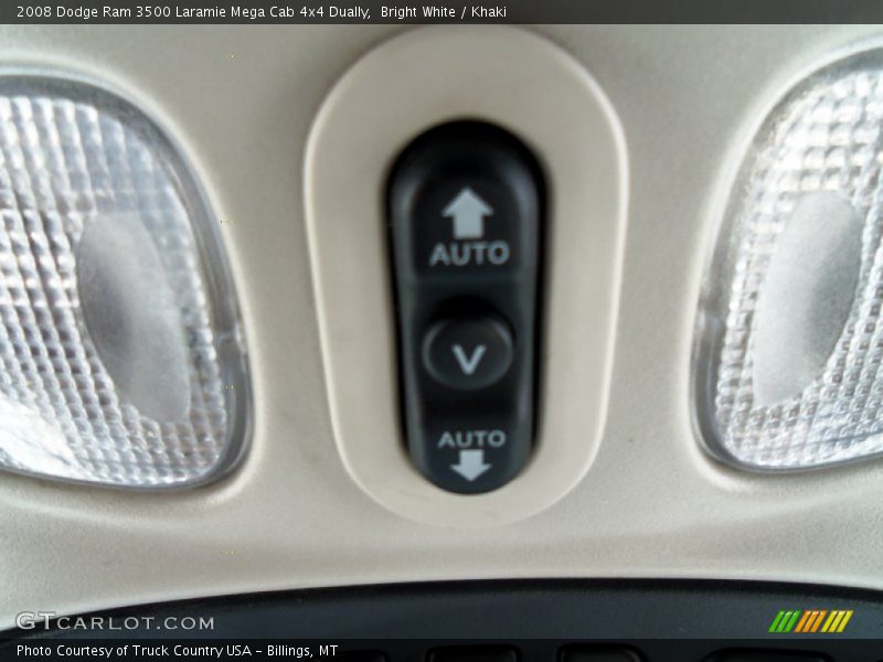 Bright White / Khaki 2008 Dodge Ram 3500 Laramie Mega Cab 4x4 Dually