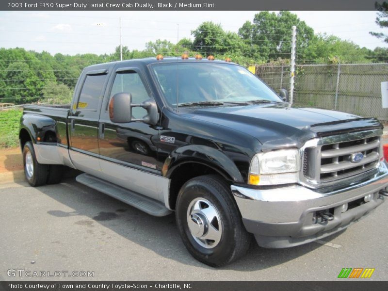 Black / Medium Flint 2003 Ford F350 Super Duty Lariat Crew Cab Dually