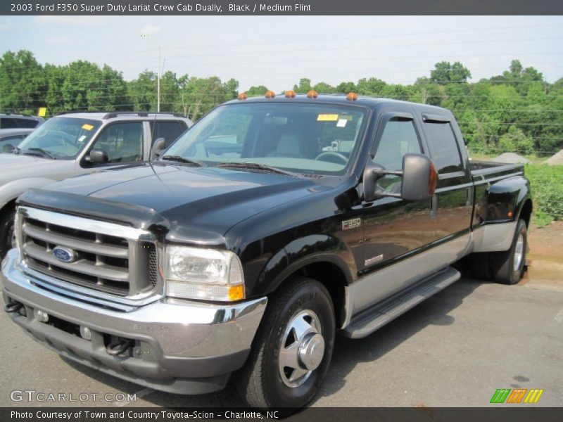 Black / Medium Flint 2003 Ford F350 Super Duty Lariat Crew Cab Dually