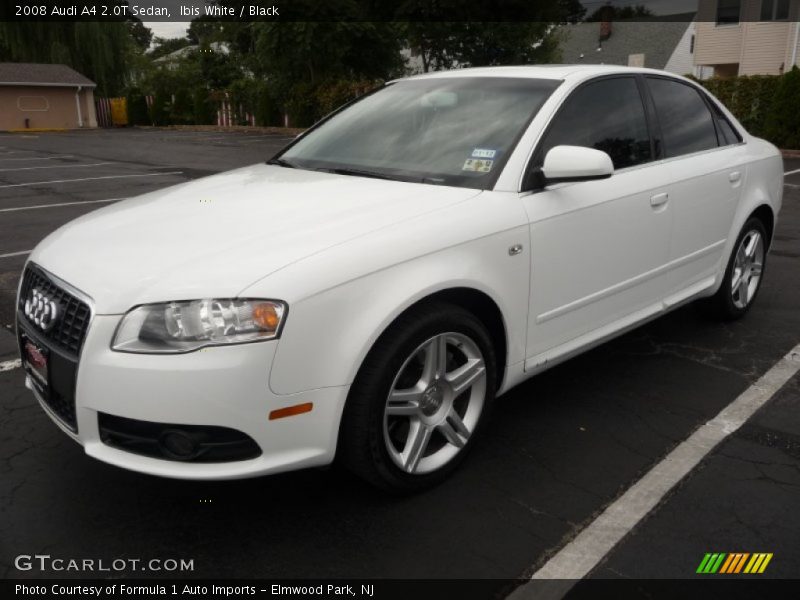 Ibis White / Black 2008 Audi A4 2.0T Sedan