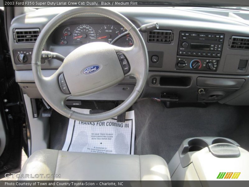 Black / Medium Flint 2003 Ford F350 Super Duty Lariat Crew Cab Dually