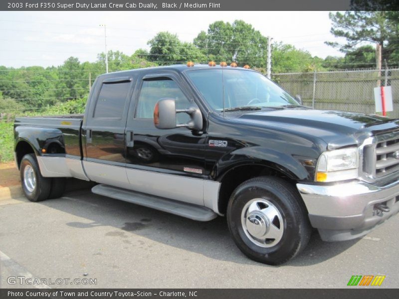 Black / Medium Flint 2003 Ford F350 Super Duty Lariat Crew Cab Dually