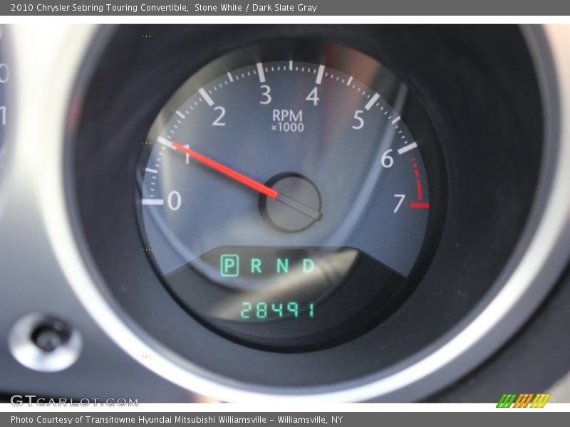 Stone White / Dark Slate Gray 2010 Chrysler Sebring Touring Convertible