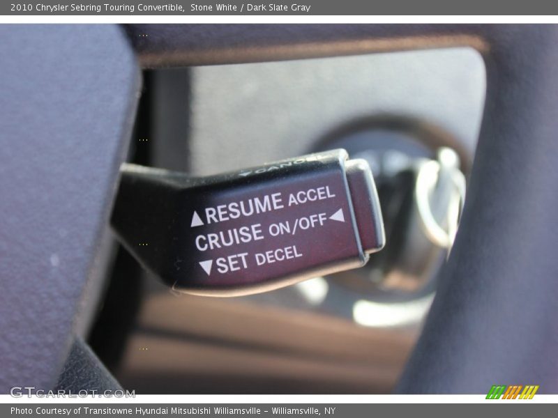 Stone White / Dark Slate Gray 2010 Chrysler Sebring Touring Convertible