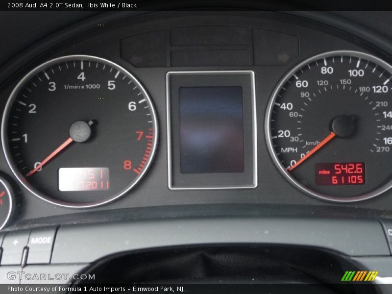 Ibis White / Black 2008 Audi A4 2.0T Sedan