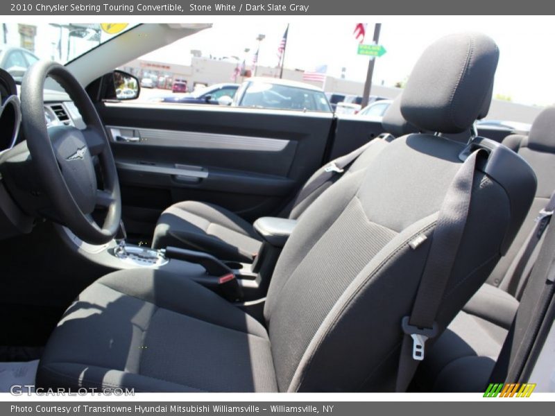 Stone White / Dark Slate Gray 2010 Chrysler Sebring Touring Convertible