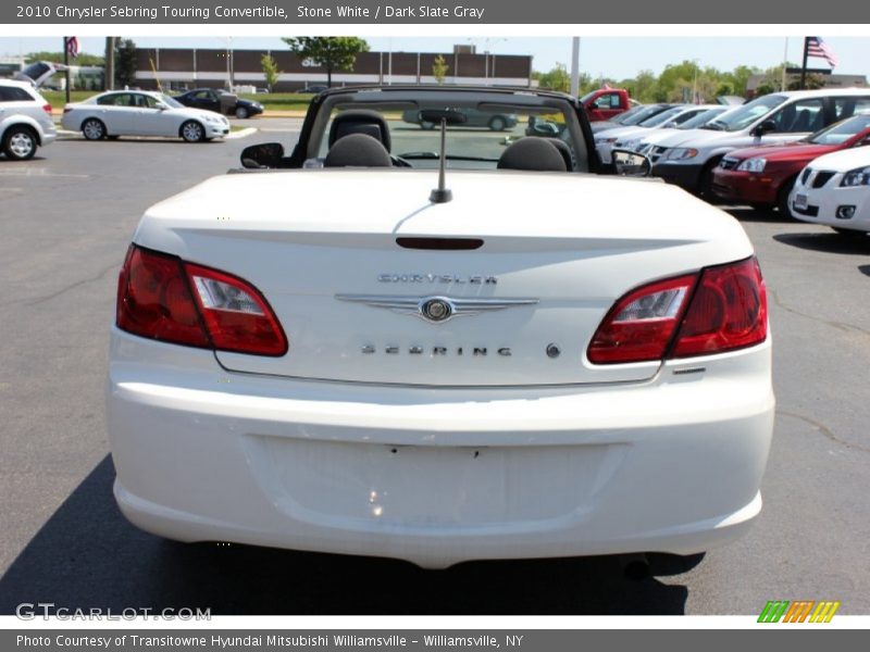 Stone White / Dark Slate Gray 2010 Chrysler Sebring Touring Convertible