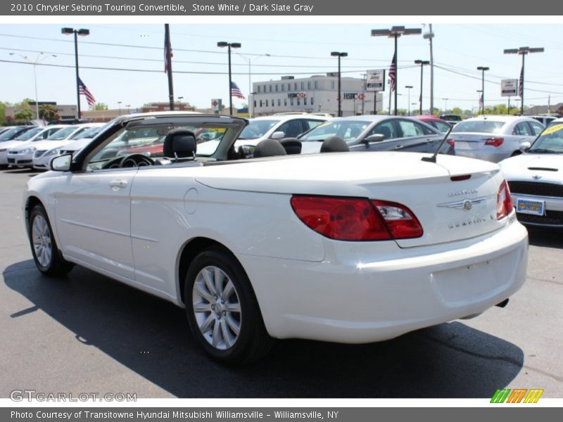 Stone White / Dark Slate Gray 2010 Chrysler Sebring Touring Convertible