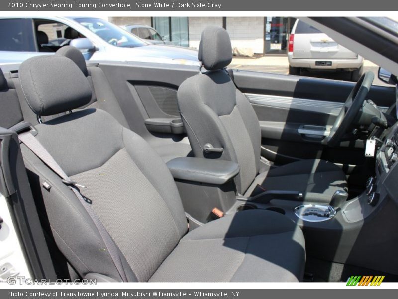 Stone White / Dark Slate Gray 2010 Chrysler Sebring Touring Convertible