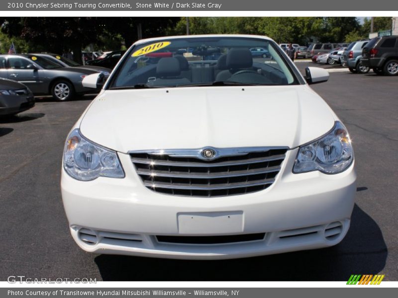 Stone White / Dark Slate Gray 2010 Chrysler Sebring Touring Convertible