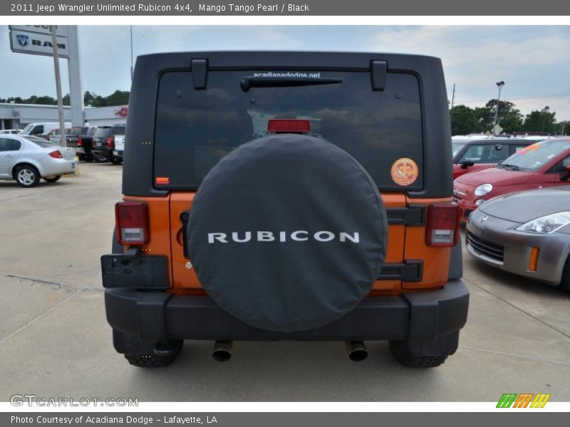 Mango Tango Pearl / Black 2011 Jeep Wrangler Unlimited Rubicon 4x4