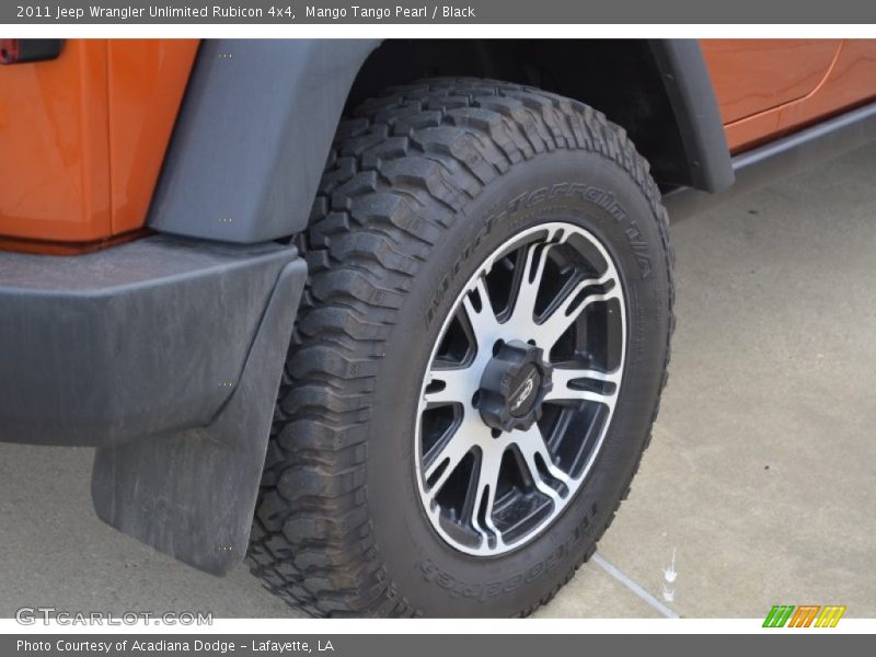 Mango Tango Pearl / Black 2011 Jeep Wrangler Unlimited Rubicon 4x4