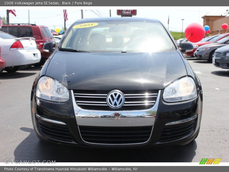 Black / Pure Beige 2008 Volkswagen Jetta SE Sedan