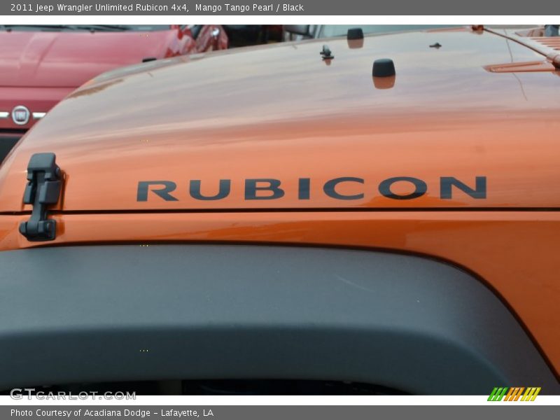 Mango Tango Pearl / Black 2011 Jeep Wrangler Unlimited Rubicon 4x4