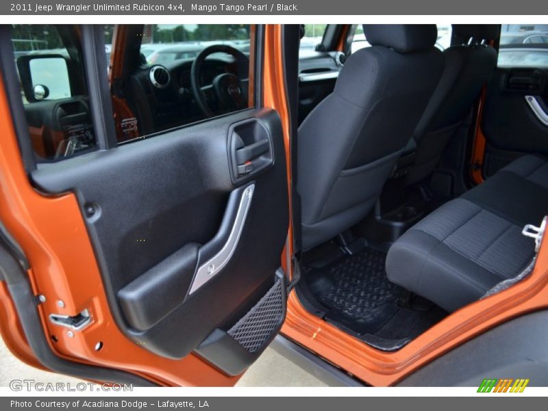 Mango Tango Pearl / Black 2011 Jeep Wrangler Unlimited Rubicon 4x4