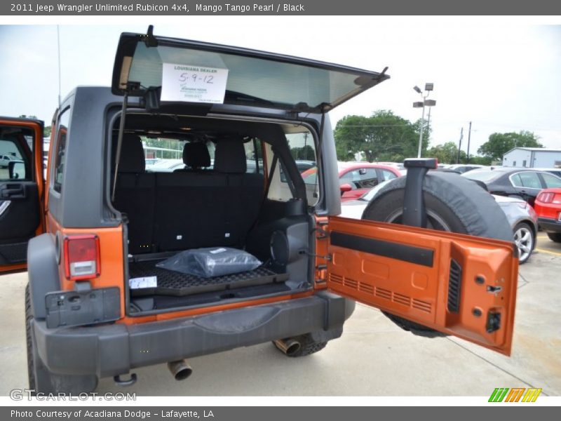 Mango Tango Pearl / Black 2011 Jeep Wrangler Unlimited Rubicon 4x4