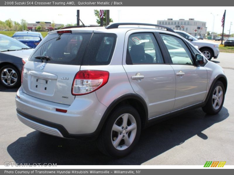 Quicksilver Metallic / Black 2008 Suzuki SX4 Crossover Touring AWD