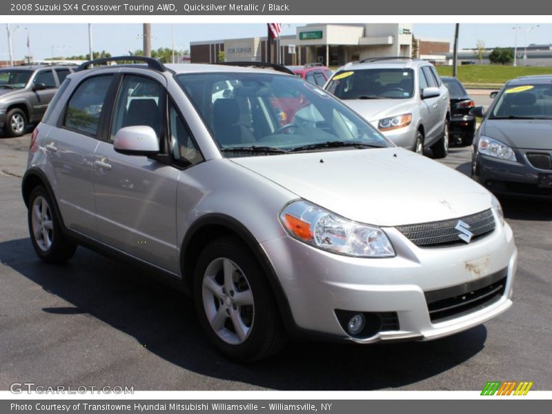 Quicksilver Metallic / Black 2008 Suzuki SX4 Crossover Touring AWD