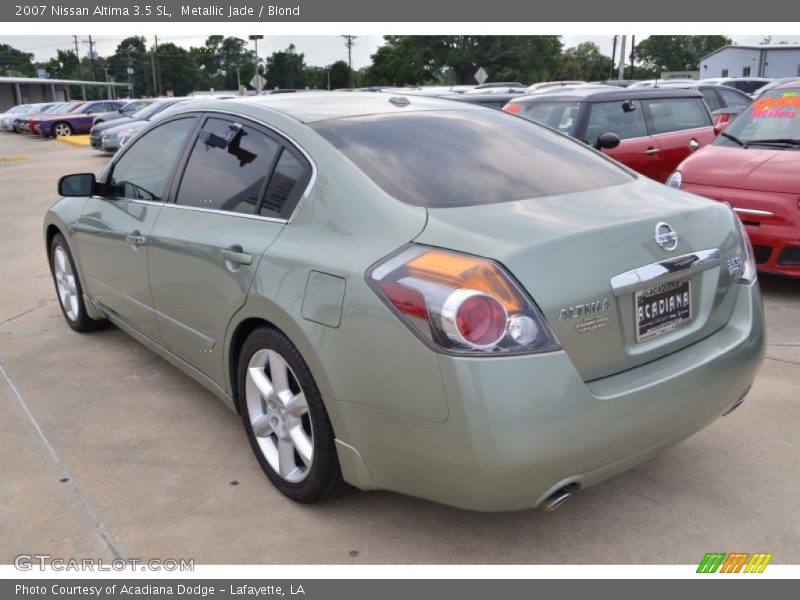 Metallic Jade / Blond 2007 Nissan Altima 3.5 SL